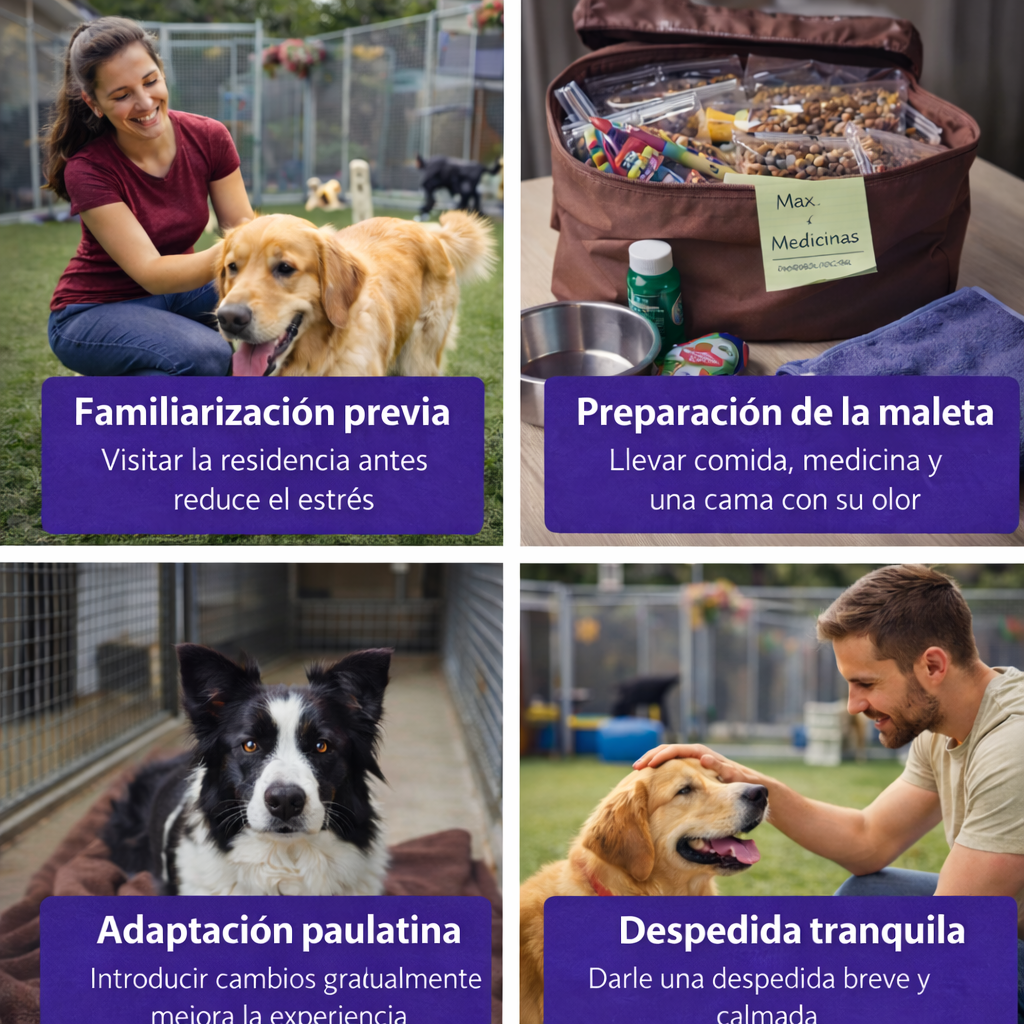 Consejos para preparar correctamente a mi perro para un centro de cría