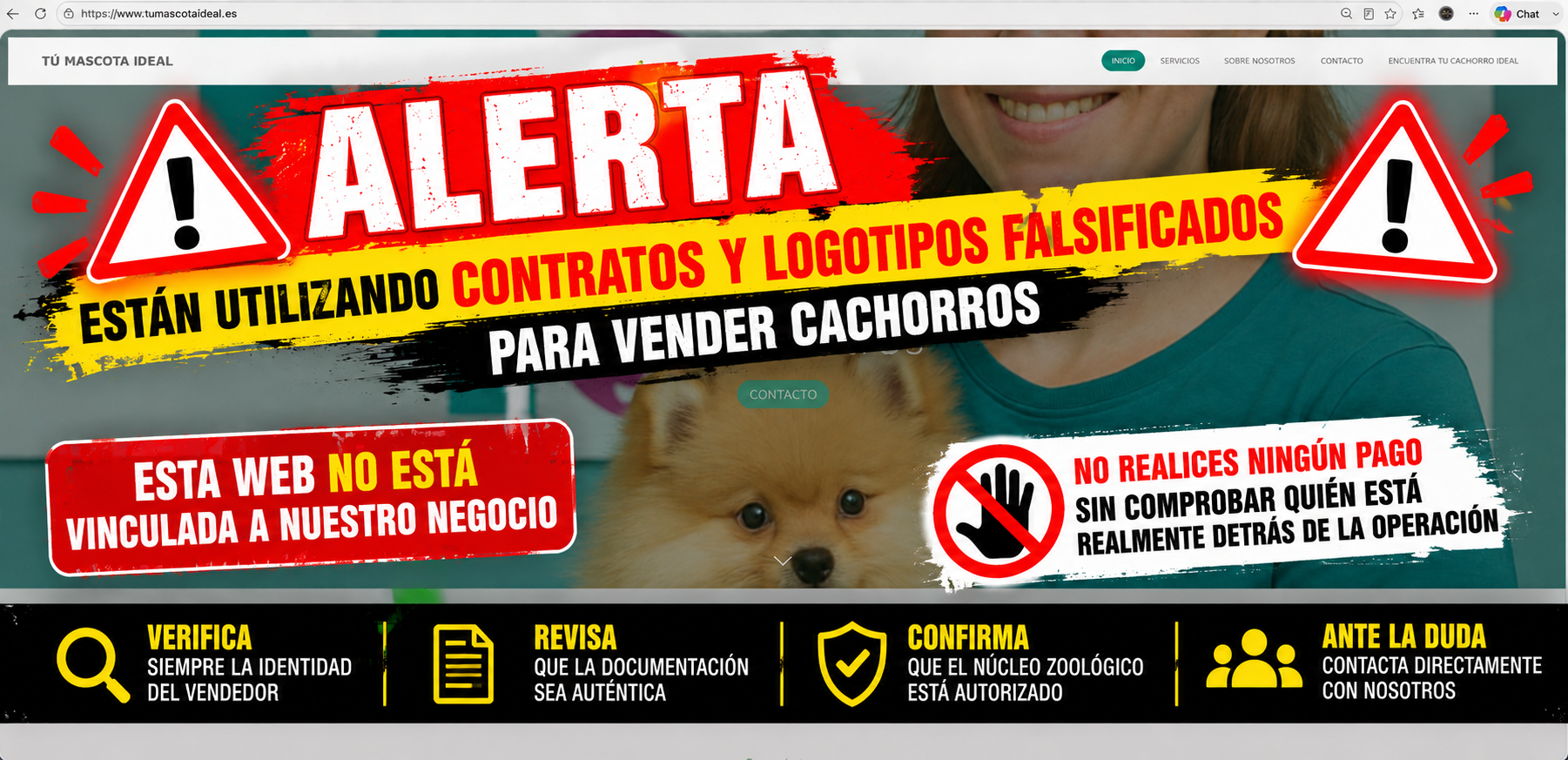 ESTAFADORES AL ACECHO